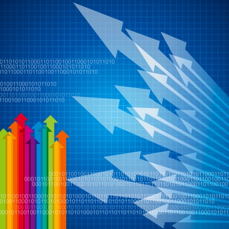 Concept of business movement, Arrowsのイラスト素材