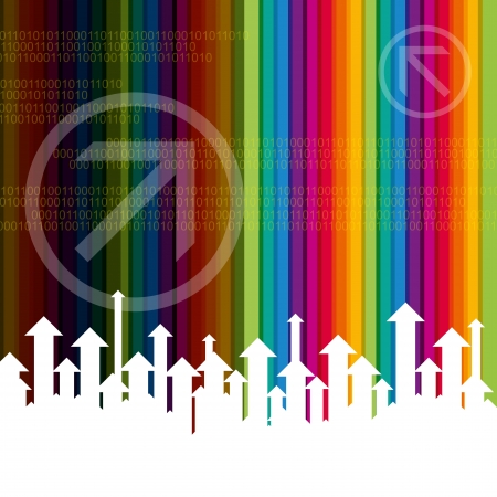 Concept of business movement, Arrowsのイラスト素材