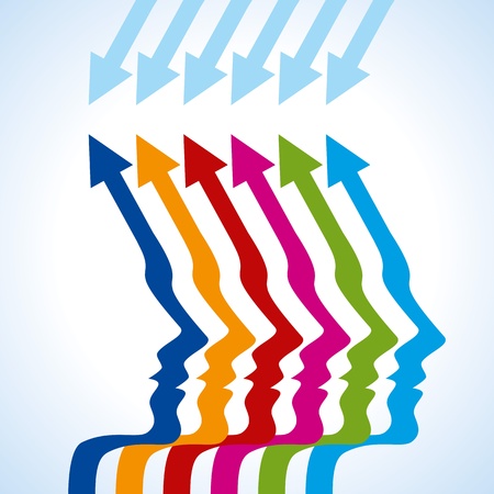 business arrow conceptのイラスト素材