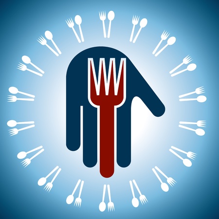 concept of restaurant iconのイラスト素材