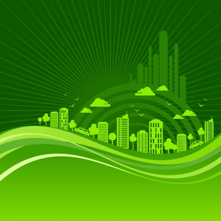eco friendly conceptのイラスト素材