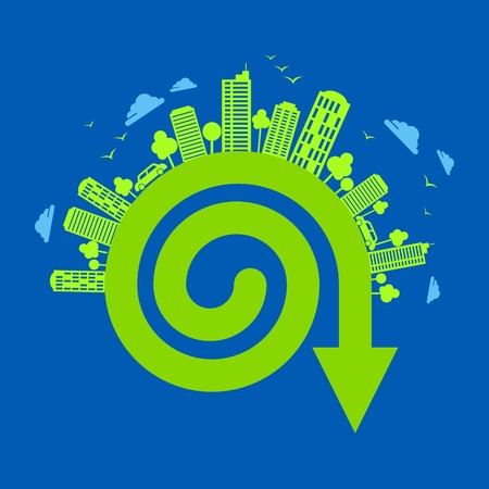 eco friendly conceptのイラスト素材