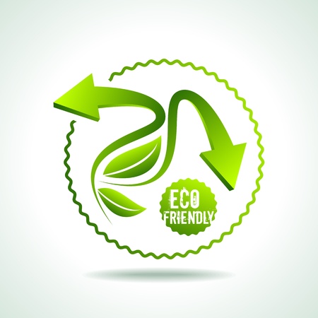 illustration of recycle arrow on isolated backgroundのイラスト素材