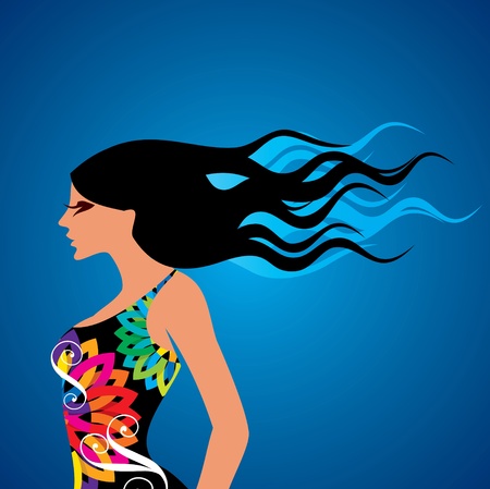 fashion beauty vectorのイラスト素材