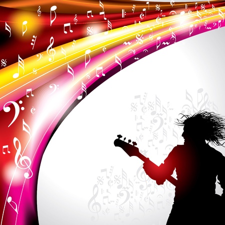 Abstract musical background with music event designのイラスト素材