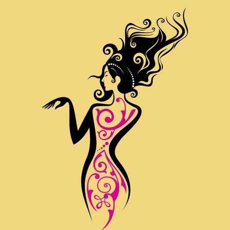 fashion women illustrationのイラスト素材