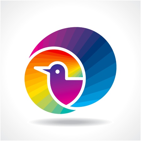 bird icon vectorのイラスト素材