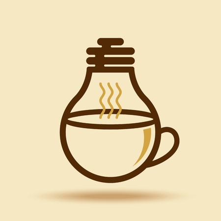 coffee cup idea for businessのイラスト素材