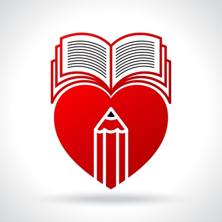 love reading illustrationのイラスト素材