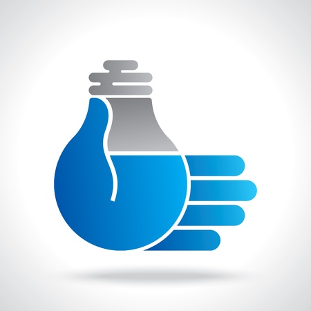 save power idea with human handのイラスト素材