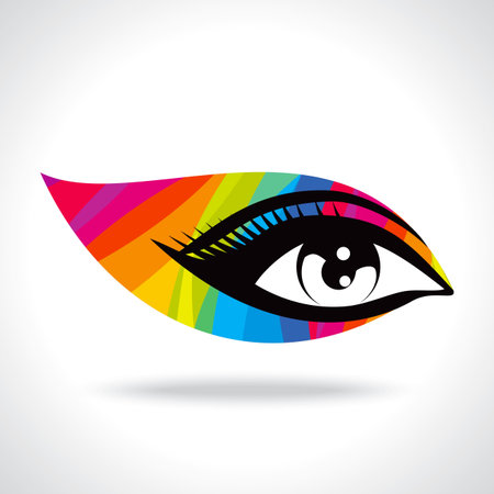 colourful creative eyeのイラスト素材