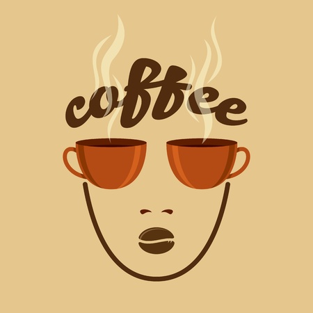 Vintage Coffee conceptのイラスト素材