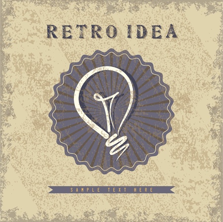 retro idea vectorのイラスト素材
