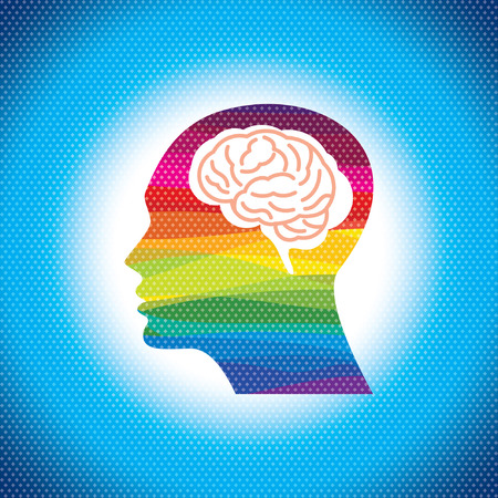 think idea creative illustrationのイラスト素材