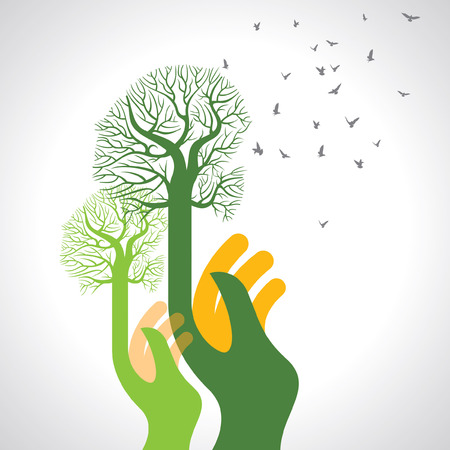 Saving nature - Illustrationのイラスト素材