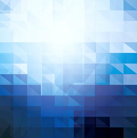Blue abstraction, composed of blue bricks, different shades.のイラスト素材