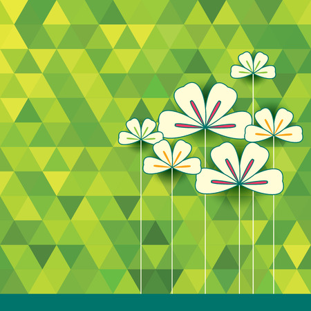 floral pattern with colorful flowersのイラスト素材