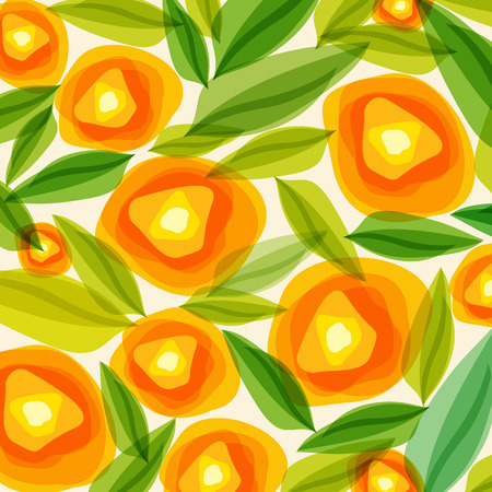 vintage flower Design Illustrationのイラスト素材