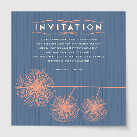 Beautiful vintage invitation cards layoutsのイラスト素材