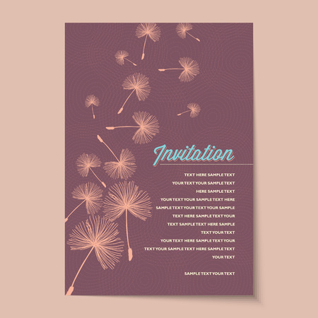 Beautiful vintage invitation cards layoutsのイラスト素材