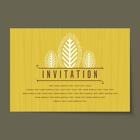 Beautiful vintage invitation cards layouts.のイラスト素材
