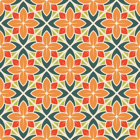 Seamless flower pattern. Vector illustrationのイラスト素材