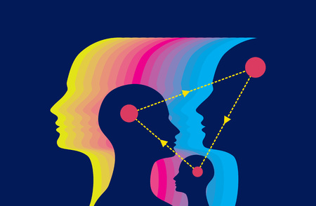 exchanging idea conceptのイラスト素材