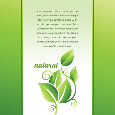 green leaf template vectorのイラスト素材