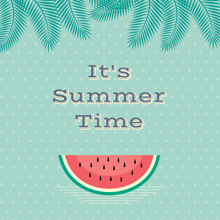Summer holidays illustration  summer background