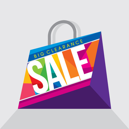 sale shopping background and label for business promotionのイラスト素材