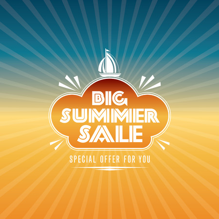 summer sale design templateのイラスト素材