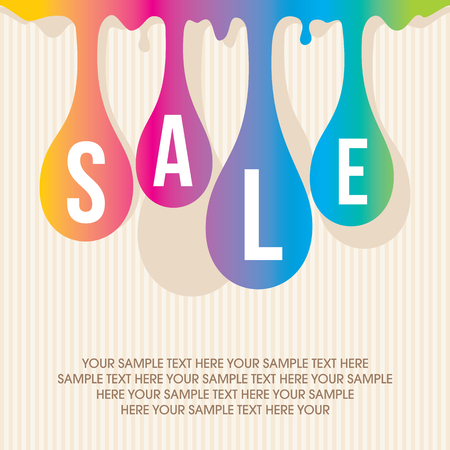 sale shopping background and label for business promotionのイラスト素材