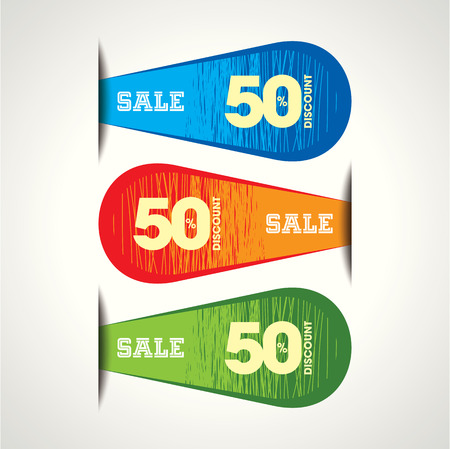Sale shopping background and label for business promotionのイラスト素材