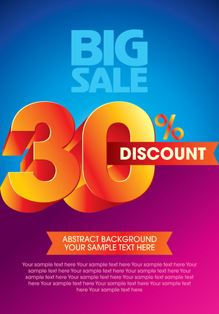 sale shopping background and label for business promotionのイラスト素材