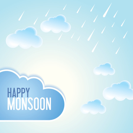 background for Happy Monsoon Season.のイラスト素材