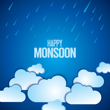 background for Happy Monsoon Season.のイラスト素材