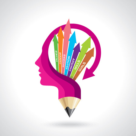 Illustration vector of business mindのイラスト素材