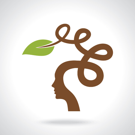Vector Illustration think green save earthのイラスト素材