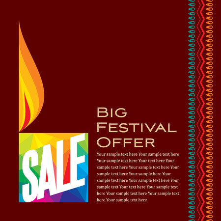 Vector design for Deepawali festival.のイラスト素材