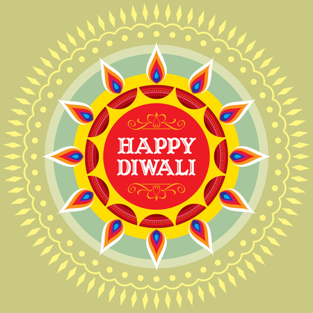 Vector design for Deepawali festival.のイラスト素材