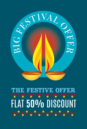 sale shopping background and label for Diwali festivalのイラスト素材