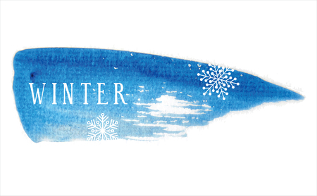 Winter sale design in blue color for business promotionのイラスト素材