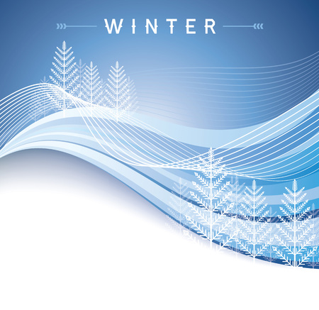 Winter sale design in blue color for business promotionのイラスト素材