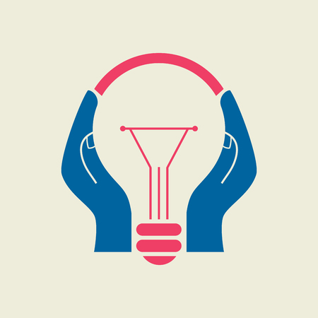 reach idea with human handのイラスト素材