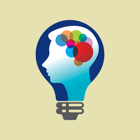 thinking big idea conceptのイラスト素材