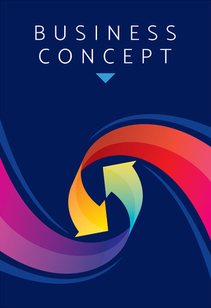 Template for diagram, graph, presentation and chart. Business concept of Poster.のイラスト素材