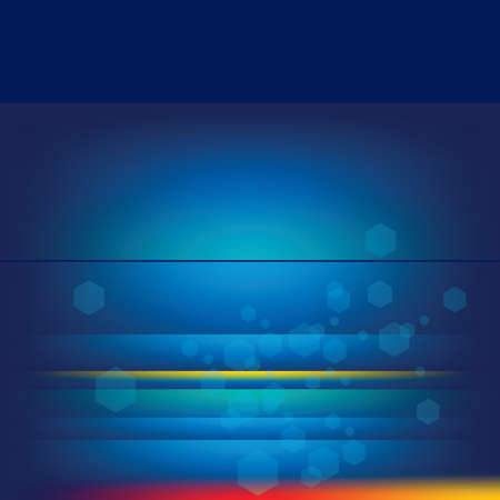 Abstract background with blue paper layers.のイラスト素材