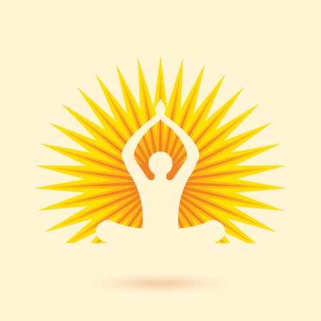 Vector yoga/spa icons and graphic design elements.のイラスト素材