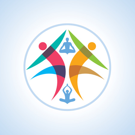 Vector yoga / spa icons and graphic design, design.のイラスト素材