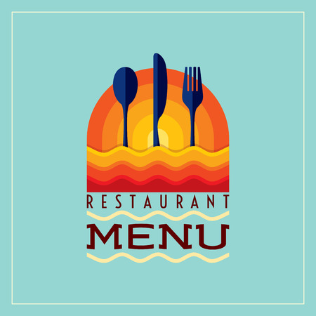 Restaurant menu card design template, Creative vector.のイラスト素材